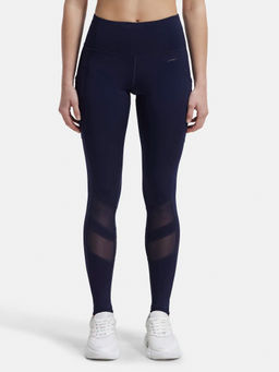 Jockey - MW38 Women Microfiber Elastane Active Wear Leggings - Peacoat