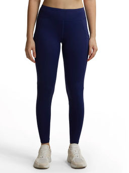 Jockey - MW12 Women Tactel Microfiber Elastane Active Wear Leggings - Midnight Sail