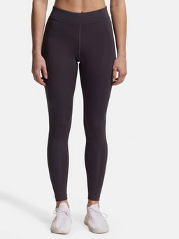 Jockey - MW20 Women Microfiber Elastane Active Wear Leggings - Forged Iron