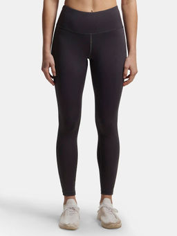 Jockey - MW68 Women Microfiber Elastane 7/8th Active Wear Leggings - Forged Iron