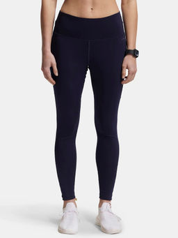 Jockey - MW68 Women Microfiber Elastane 7/8th Active Wear Leggings - Peacot