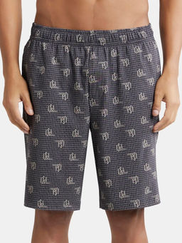 Jockey - RM01 Men Super Combed Cotton Elastane Regular Fit Shorts - Graphite