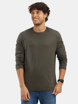 Jockey - IM22 Men Super Combed Supima Cotton Solid Round Neck T-Shirt - Deep Olive