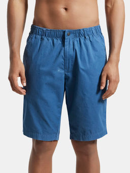 Jockey - 1206 Men Super Combed Mercerised Cotton Woven Printed Shorts - Stellar