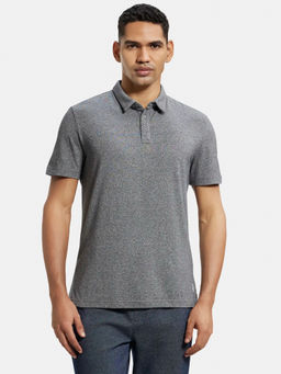 Jockey - LD23 Men Tencel Micro Modal Supima Cotton Elastane Polo T-Shirt - Black Jasper