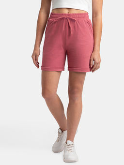 Jockey - AW23 Women Super Combed Cotton Rich Regular Fit Shorts - Rose Wine
