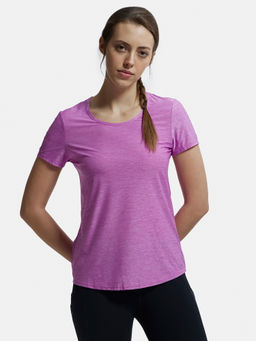 Jockey - AP27 Women Tactel Microfiber Elastane Active Wear T-Shirt - Cosmic Sapphire