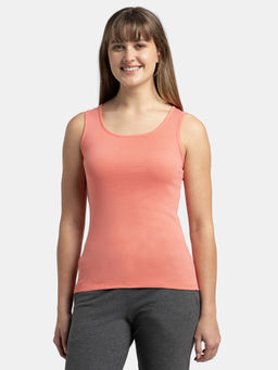 Jockey - A113 Women Super Combed Cotton Rib Fabric Solid Tank Top - Blush Pink