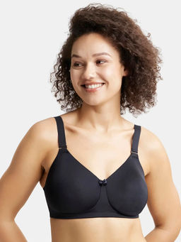 Jockey - 1829 Wirefree Padded Soft Touch Microfiber Elastane Plus Size Bra - Black