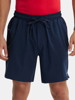 Jockey - MV20 Men Recycled Microfiber Elastane Solid Active Wear Shorts - Navy
