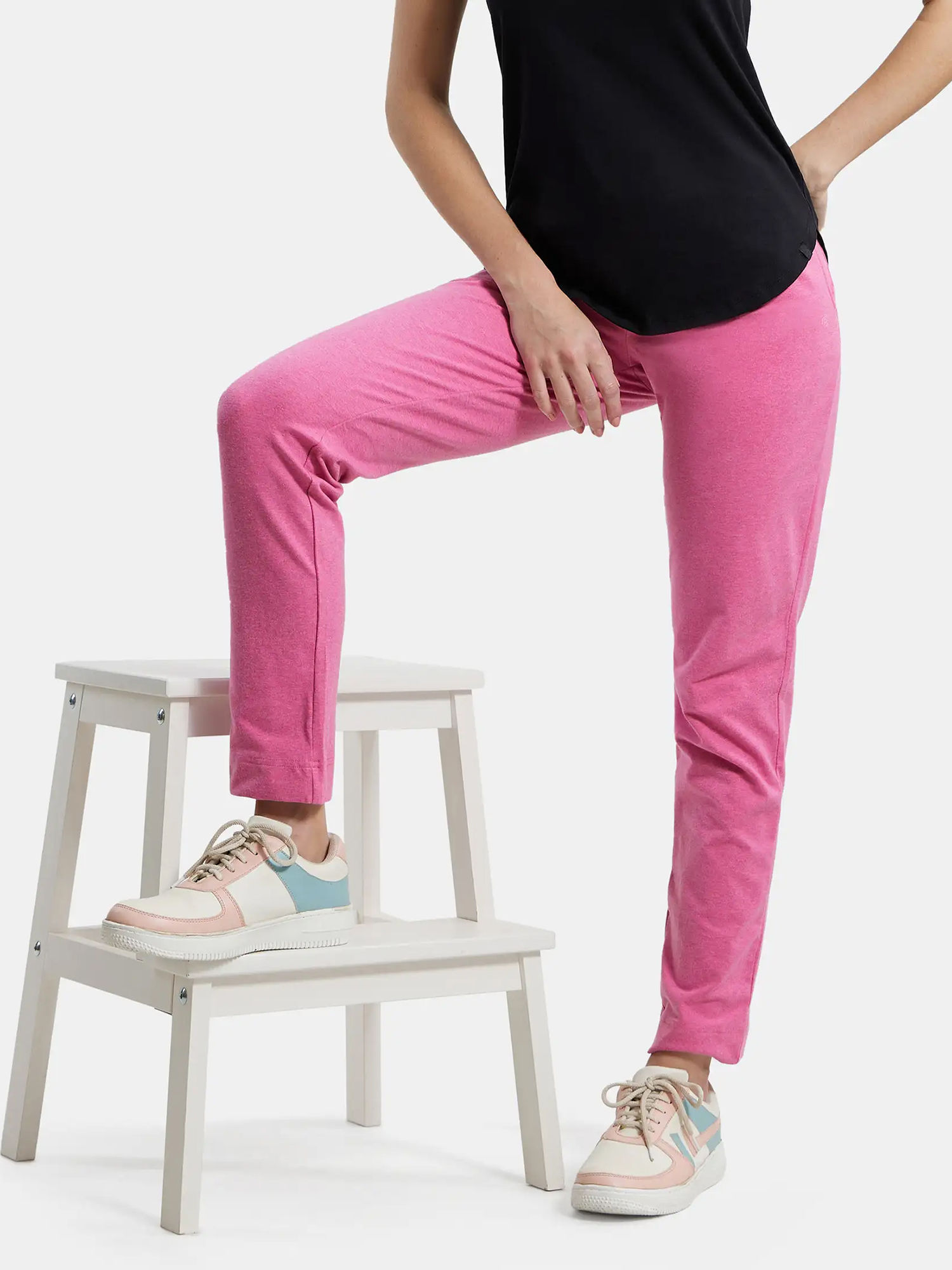 Buy Jockey 1301 Women Super Combed Cotton Elastane Trackpants