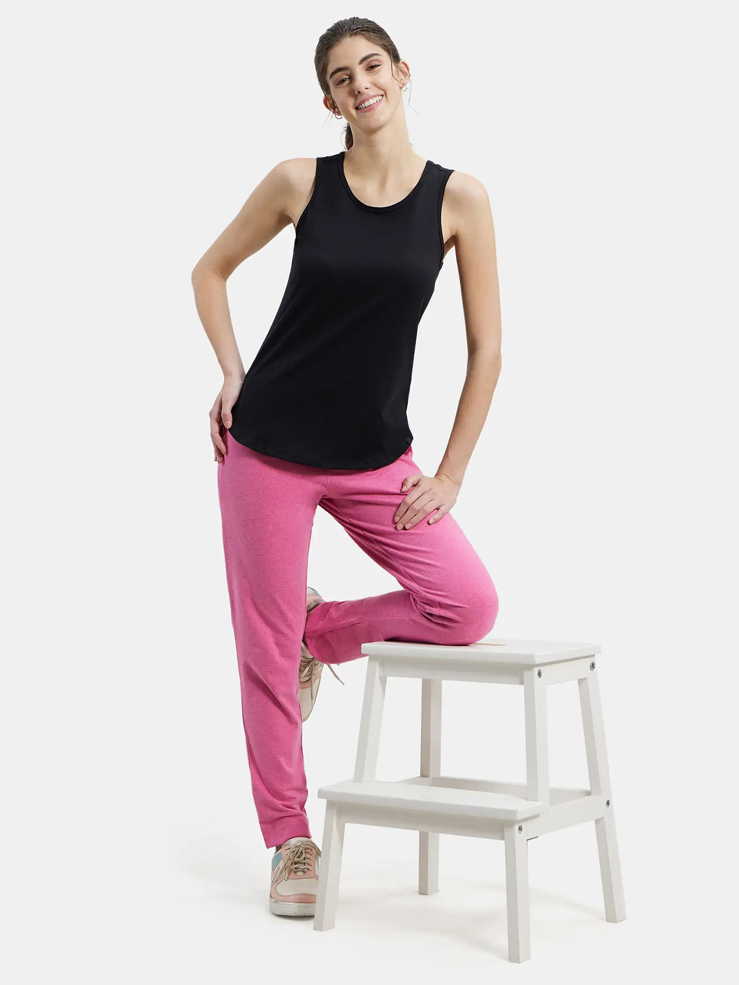 Buy Jockey 1301 Women Super Combed Cotton Elastane Trackpants