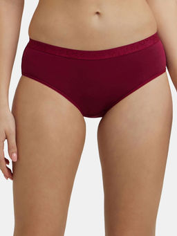 Jockey - 3001 Women High Coverage Super Combed Cotton Elastane Hipsters - Assorted