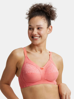 Jockey - ES14 Wirefree NonPadded Cotton Elastane Full Coverage Plus Size Bra-Blush Pink
