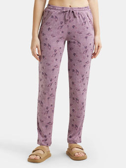 Jockey - RX09 Women Micro Modal Cotton Printed Pyjama - Old Rose Assorted Prints