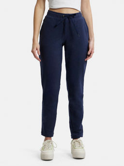 Jockey - AW60 Women Super Combed Cotton Elastane French Terry Trackpants - Ink Blue Mel