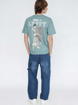 max - Boys Blue One-Piece Graphic Printed Oversized T-shirt