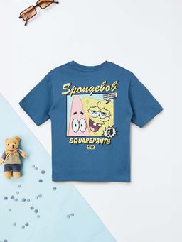 max - Boys Blue Sponge Bob Graphic Printed T-shirt