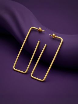 GIVA - Silver Gold Frame Glow Earrings