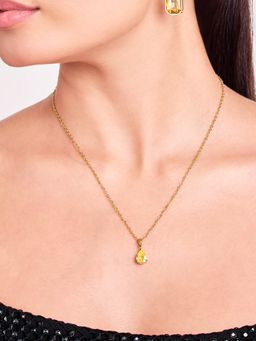 ELRA - 18K Gold Plated Daylight Charm Necklace Stainless Steel Waterproof and Anti-Tarnish