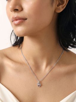 GIVA - Silver Petal Muse Pendant