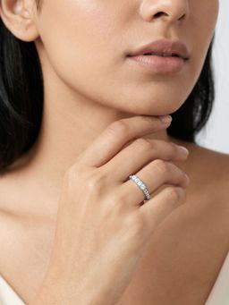 GIVA - Silver Chrome Crush Adjustable Ring