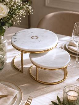 Mason Home - Soho Marble Cake Stand (Pack of 2)