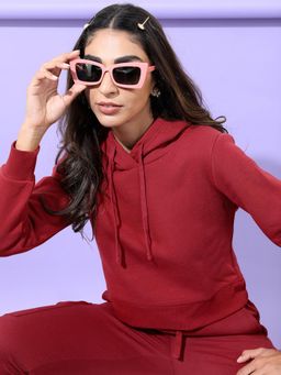 TOKYO TALKIES - Womens Maroon Hoodie