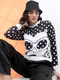 TOKYO TALKIES - Womens Multi-Color Printed Sweatshirt