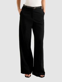 Forever New - Black Alexandra Wide Leg Pant with Belt
