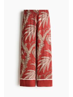 H&M - Women Red Wide Pull-On Trousers