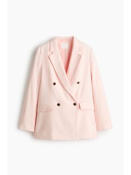 H&M - Women Pink Double-Breasted Blazer