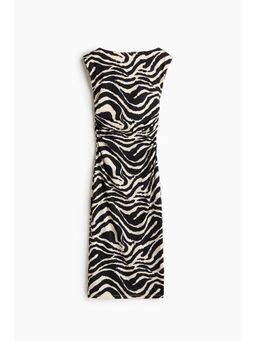 H&M - Women Black Cap-Sleeved Dress