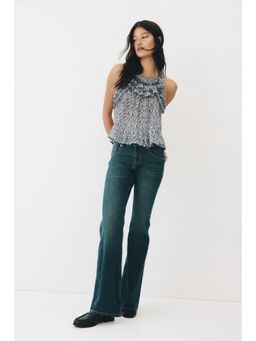 H&M - Women Blue Flared Low Jeans