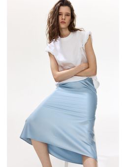 H&M - Women Blue Midi Skirt