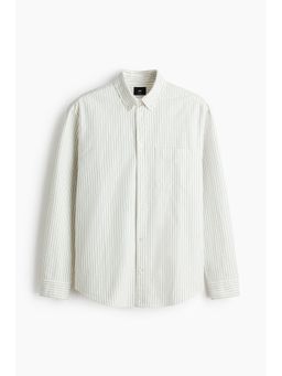 H&M - Men White Regular Fit Oxford Shirt
