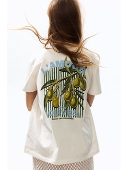 H&M - Women White Printed T-Shirt