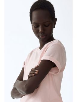 H&M - Women Pink Cotton T-Shirt
