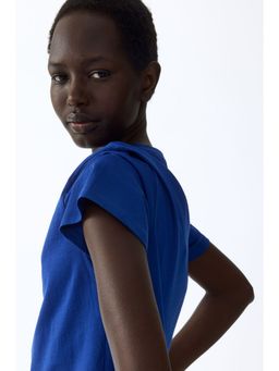 H&M - Women Blue Cotton T-Shirt