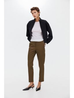H&M - Women Green Cigarette Trousers