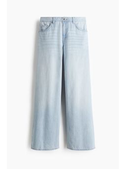 H&M - Women Blue Wide Regular Waist Jeans