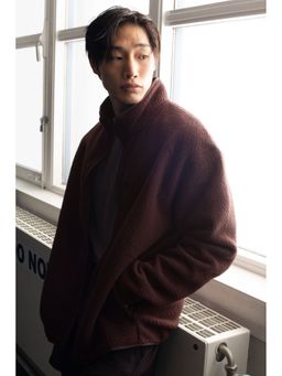 H&M MOVE - Men Brown Regular Fit Teddy Jacket