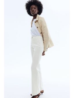 H&M - Women White Flared High Jeans