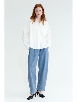 H&M - Women White Oversized Poplin Shirt