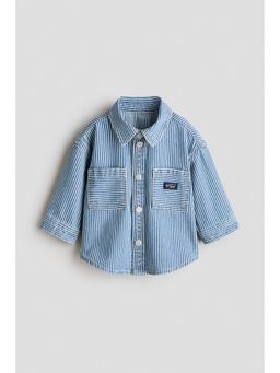 H&M - Boys Blue Cotton Twill Overshirt