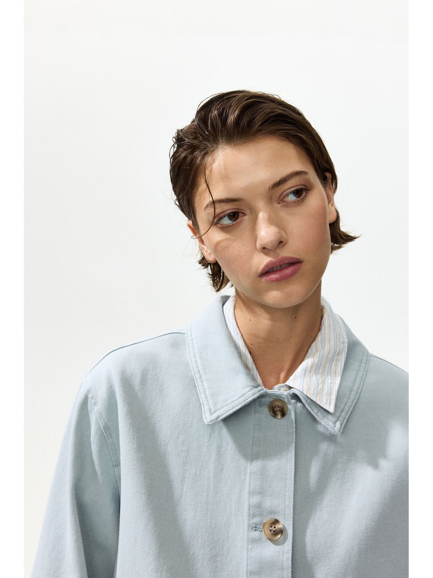 h&m Women Turquoise Shacket-picture-32