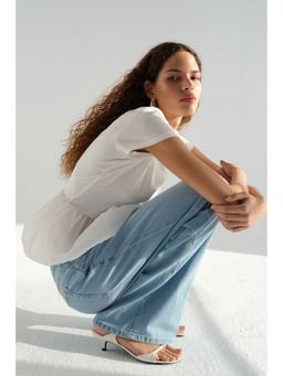 H&M - Women Blue Baggy Regular Waist Jeans