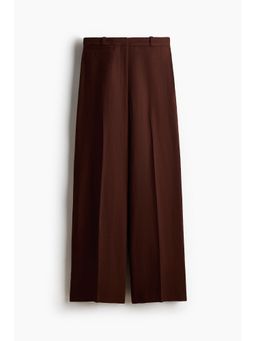H&M - Women Brown Wide Tailored Trousers
