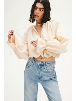 H&M - Women Blue Bootcut High Waist Jeans