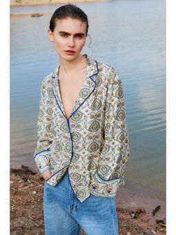 H&M - Women Multi-Color Poplin Resort Shirt